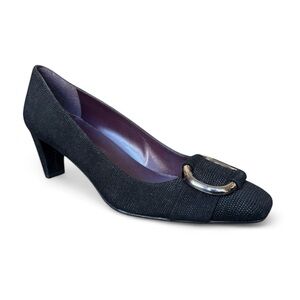 Stuart Weitzman Goose Bump Leather Heels